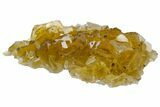 Gemmy, Yellow, Cubic Fluorite Crystal Cluster - Asturias, Spain #175532-1